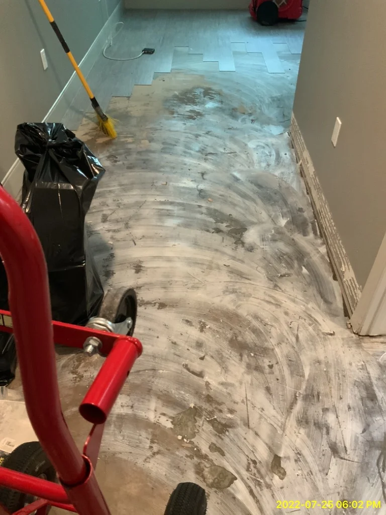 Flash Flood Garage & Basement - completed restoration in Vista