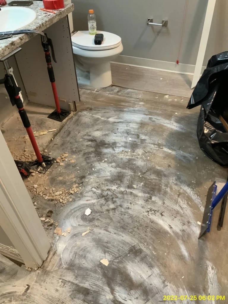 Main Sewer Line Backup - completed restoration in Oceanside