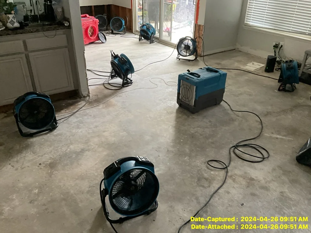 Slab Leak & Flooring Replacement - completed restoration in Oceanside